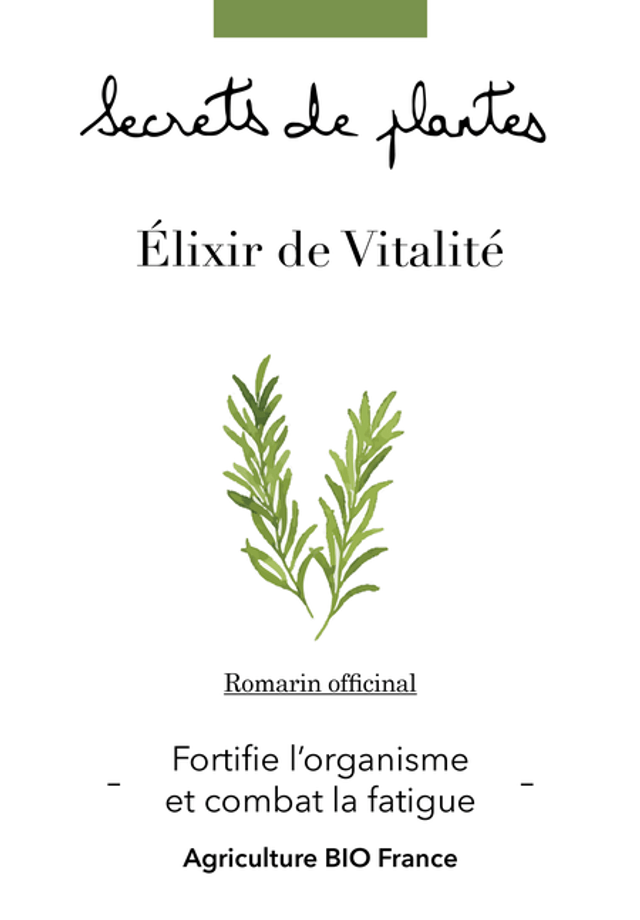 Élixir de Vitalité - Fortifie l’organisme et combat la fatigue